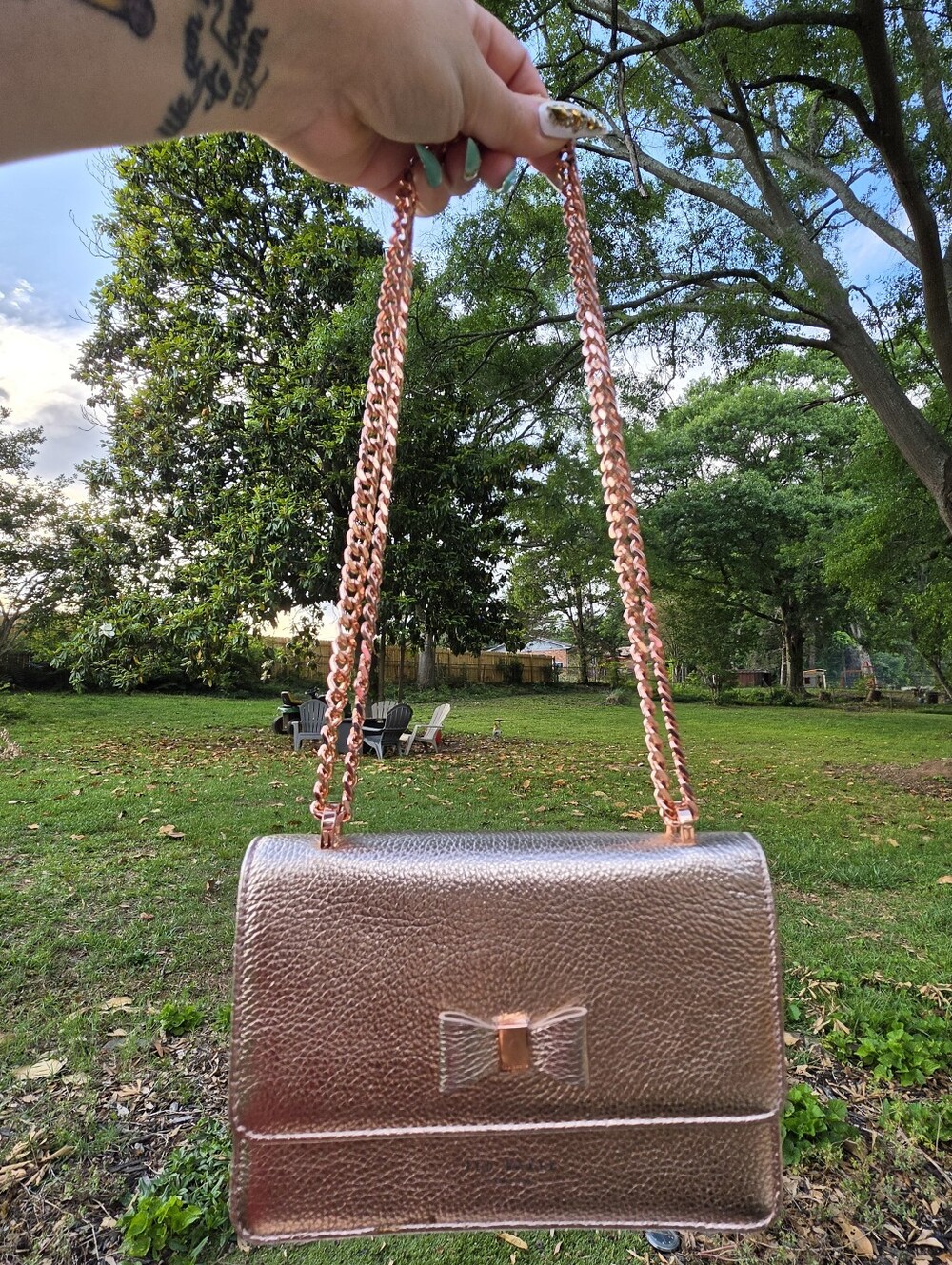 Ted Baker rose gold crossbody